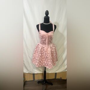 SHEIN Pink Floral Mini Dress